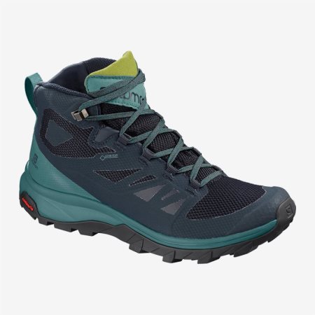 Salomon OUTline Mid GTX W Damske Turistické Topánky - Námornícka Modrá (SK 0-CZP)